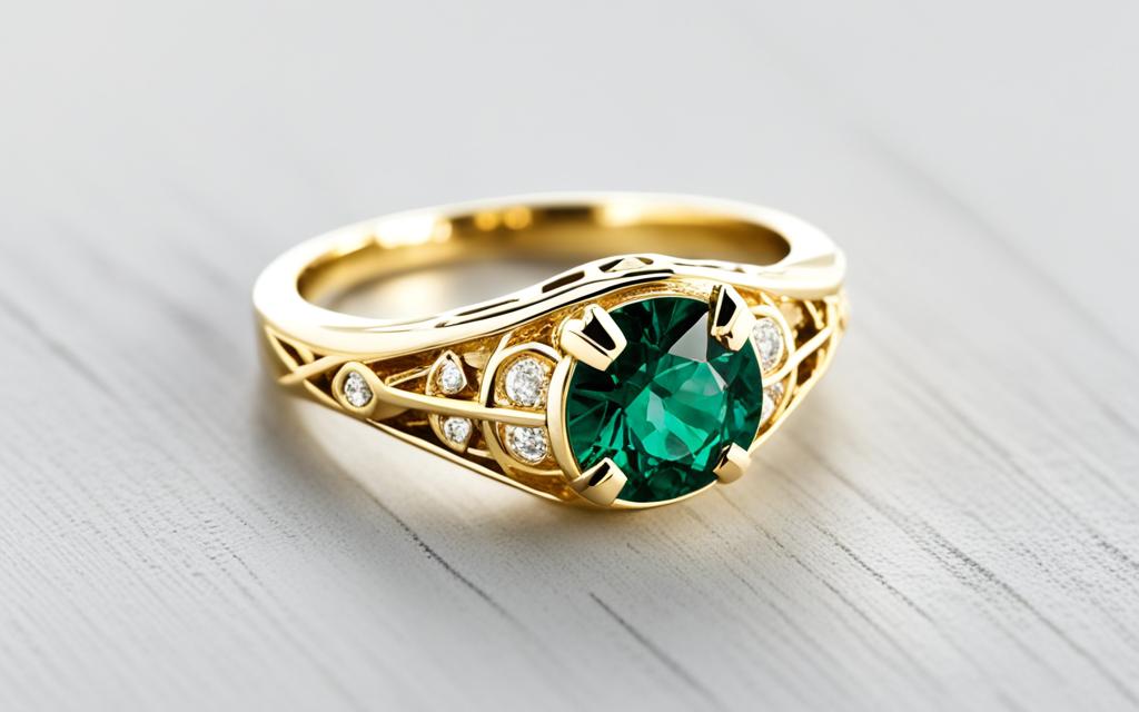Art Deco gold ring